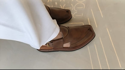 HandyMade Double Gear Brown Chappal
